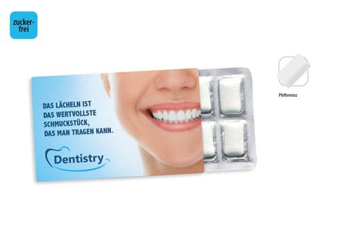 Kaugummi zuckerfrei Blister 12er im Schuber