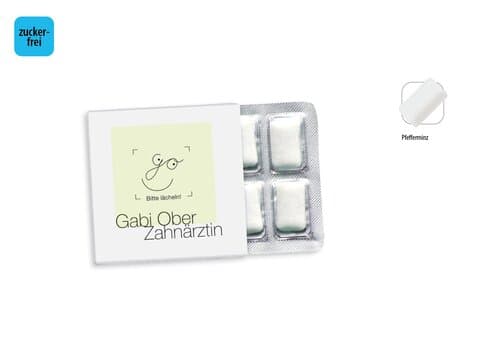 Kaugummi zuckerfrei Blister 6er im Schuber