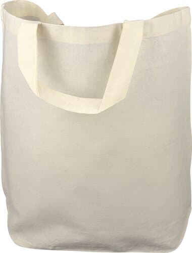 Baumwolltasche mit kurzen Griffen - 135 g/m² - 38 x 42 + 12 cm