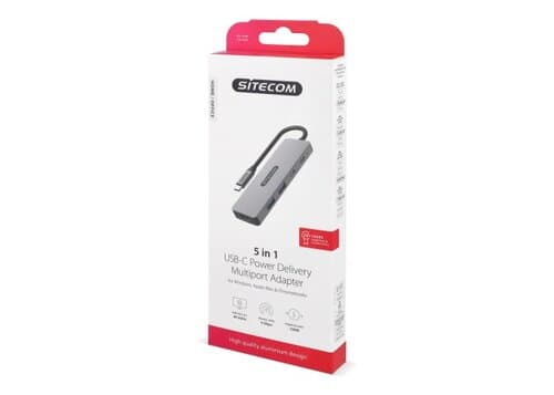 Sitecom CN-5502 5 in 1 USB-C Power Delivery Multiport Adapter