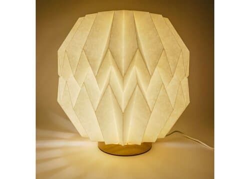 Coollux faltbare, von Origami inspirierte Papier-LED-Lampe Luna 25cm