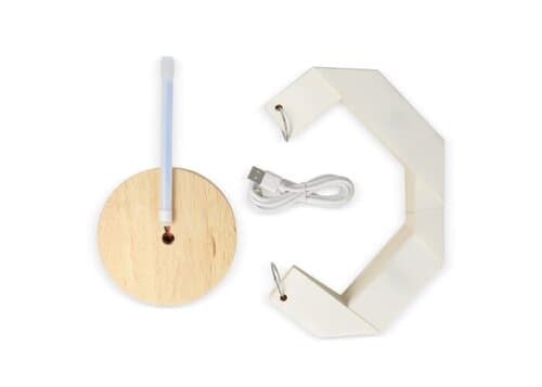 Coollux faltbare, von Origami inspirierte Papier-LED-Lampe Luna 25cm