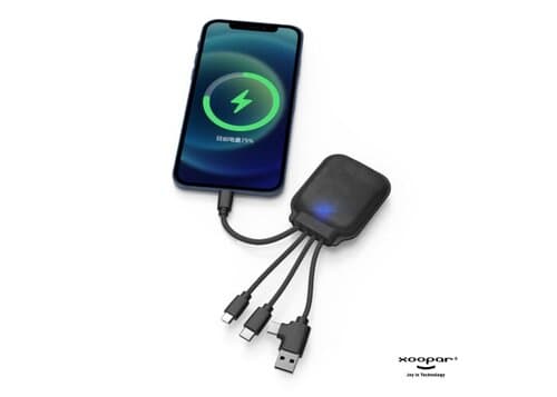 4001 | Xoopar Iné Gamma NFC Powerbank with Charging cables 3000mAh