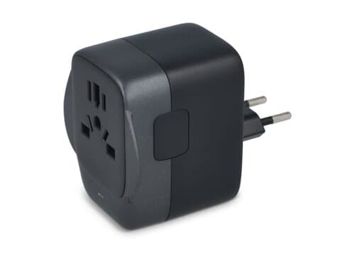 PowerPro Reiseadapter aus recyceltem Kunststoff