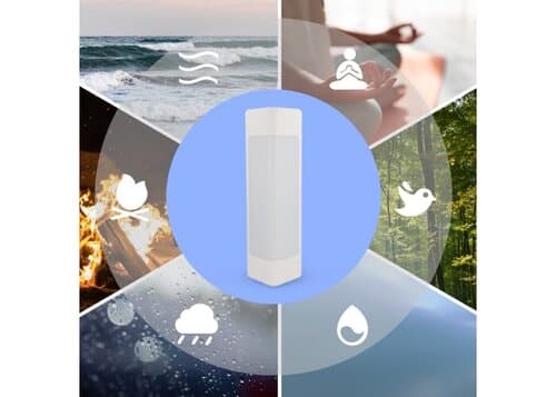 Xoopar Aura White Noise Lautsprecher aus recyceltem Kunststoff