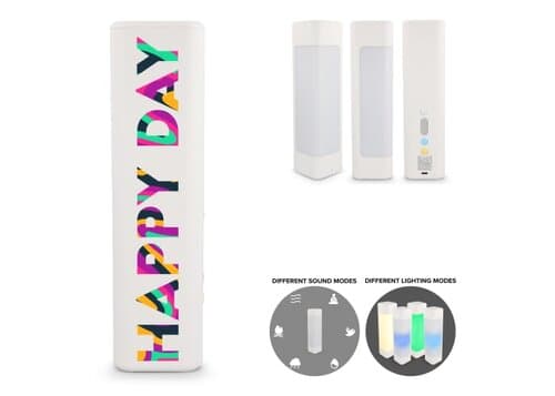 Xoopar Aura White Noise Lautsprecher aus recyceltem Kunststoff