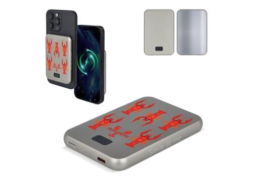 Xoopar Smile Wireless Mirror Powerbank Kompatibel mit MagSafe 5000 mAh