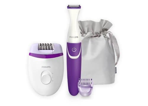 BRP505|Philips Satinelle Kompakt-Epilierer mit Kabel & kabellosem Bikini-Trimmer