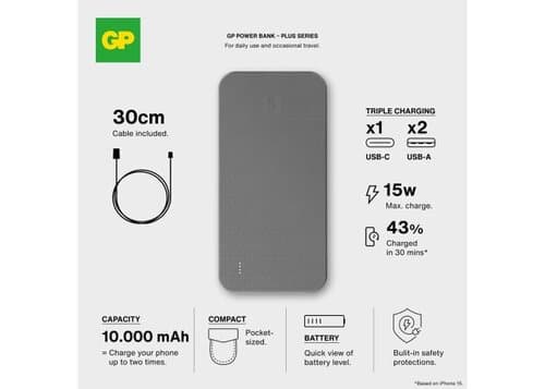 GP B+ Serie Powerbank 10000 mAh