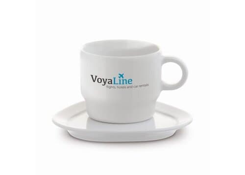 Tasse Dreieck Teller Satellite 180ml