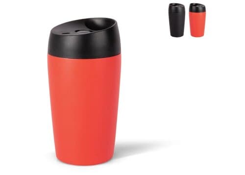 Sagaform Loke Reisebecher mit gummierter Oberfläche 240ml