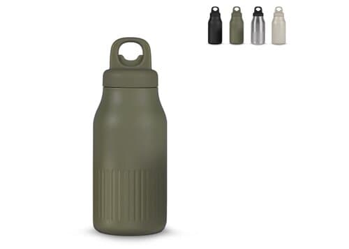 Sagaform Truls Stahlisolierflasche mit praktischem Klickverschluss (recycelt) 500 ml