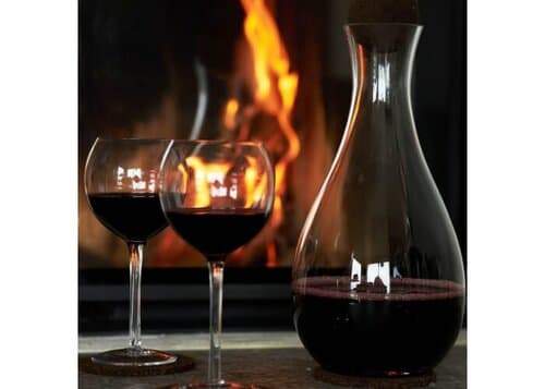 Sagaform Nature Weinkaraffe mit Korkstopfen 2 liter