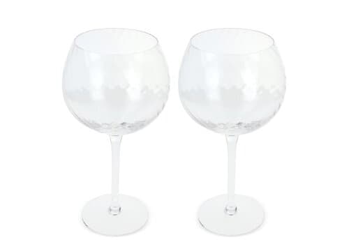 Byon Opacity 2er-Set Weingläser mit stilvollem Glasmuster 470ml