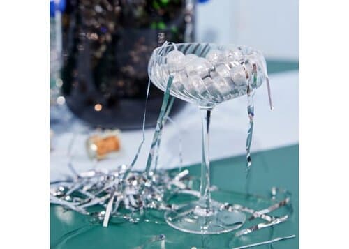 Byon Opacity 2er-Set Sektgläser mit stilvollem Glasmuster 300ml