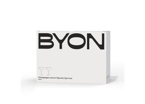 Byon Opacity 2er-Set Sektgläser mit stilvollem Glasmuster 300ml