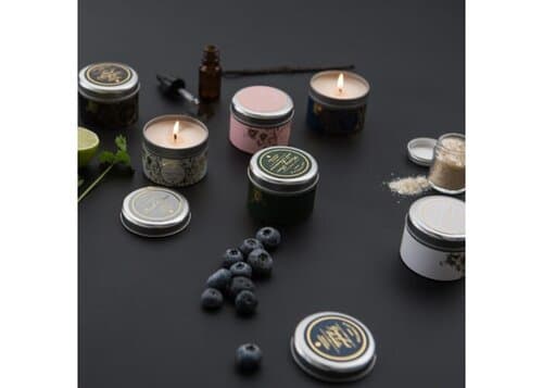 Victorian Sense Tinbox Schwarzer Jasmine Parfümkerze