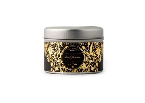 Victorian Sense Tinbox Schwarzer Jasmine Parfümkerze