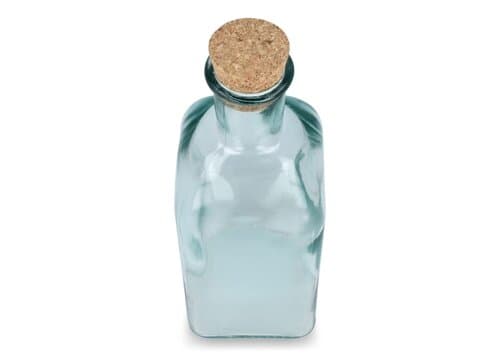 InSideOut Square Recycelte Glaswasserflasche ReuuZ mit Korkverschluss 500ml