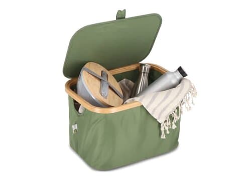 InSideOut faltbarer Korb mit Deckel Sogne 38 x 26 x 25cm rPET