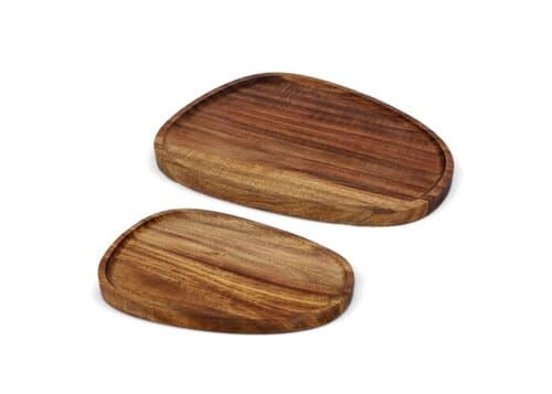 InSideOut 2er-Pack Holztabletts in Bioform