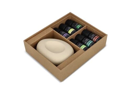 InsideOut Aroma Pebble Geschenkset mit 6 ätherischen Ölen