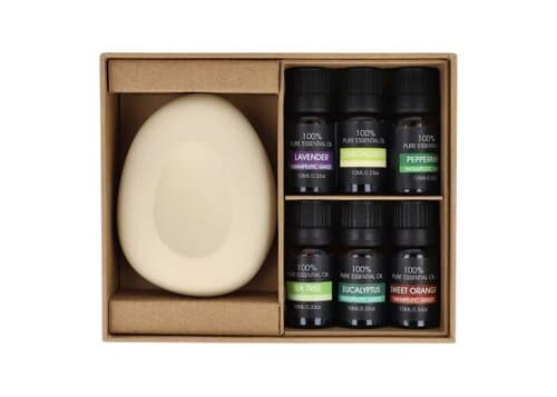 InsideOut Aroma Pebble Geschenkset mit 6 ätherischen Ölen