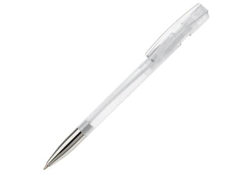 Kugelschreiber Nash Transparent mit Metallspitze