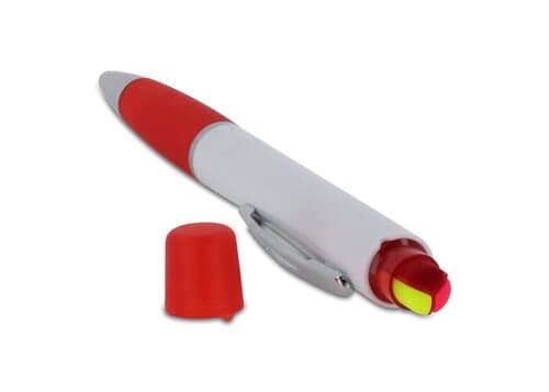 Kugelschreiber Hawaii mit dreifarbigem Textmarker