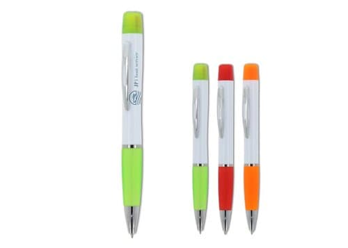 Kugelschreiber Hawaii mit dreifarbigem Textmarker