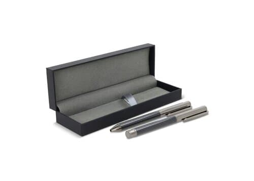 Metallstift und Rollerball-Stift im Set in Geschenkbox