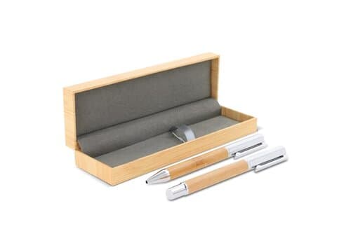 Kugelschreiber und Rollerball Bambus