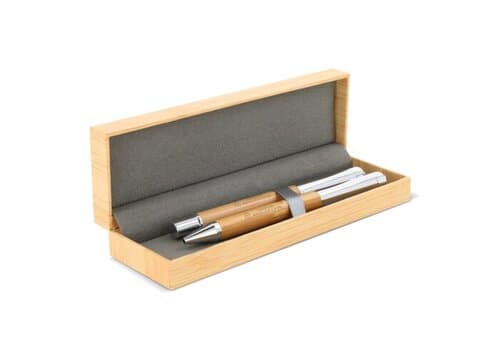 Kugelschreiber und Rollerball Bambus