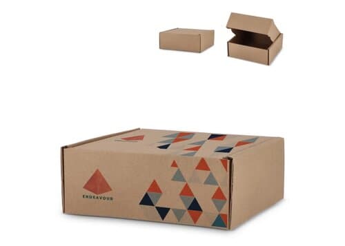 Individuell gestalteter Geschenkkarton 24.3 x 24.3 x 9.9 cm