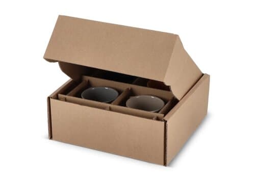 Individuelle Geschenkverpackung für 4 Tassen 24.3 x 24.3 x 9.9 cm