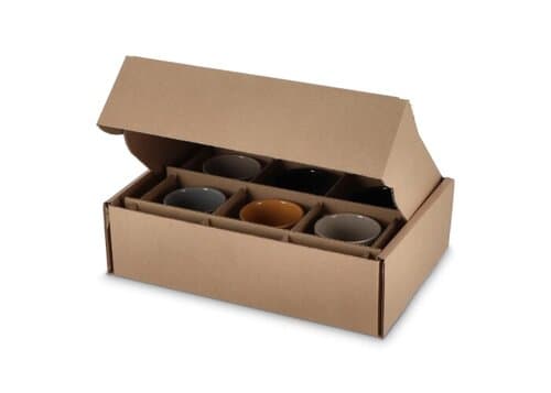 Individuelle Geschenkverpackung für 6 Stück Tassen 34.7 x 24.3 x 9.9 cm