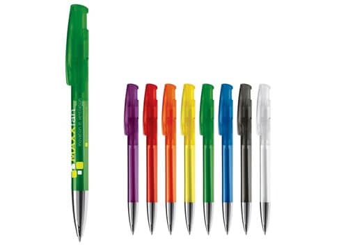 Kugelschreiber Avalon Transparent mit Metallspitze