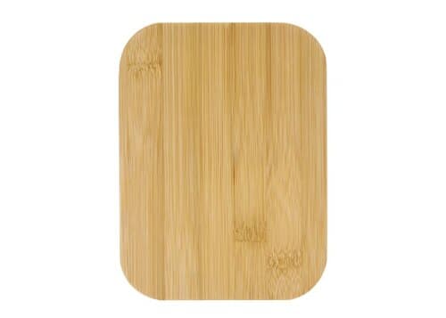 Edelstahl-Brotdose mit Bambusdeckel