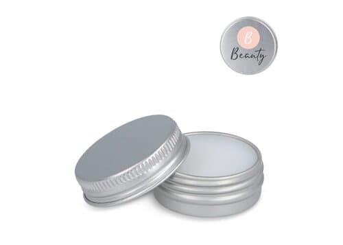 Runde Lippenbalsam-Dose aus recyceltem Aluminium