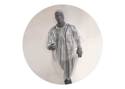 Biologisch abbaubarer Regenponcho