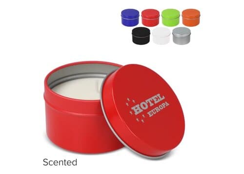 Kirtan-Duftkerze auf Pflanzenbasis in großer recycelter Dose