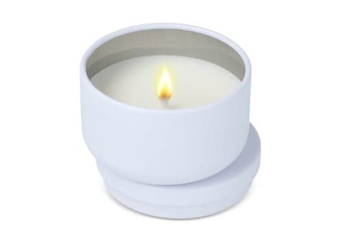 Asana unparfümierte Kerze auf Pflanzenbasis in recycelter Dose