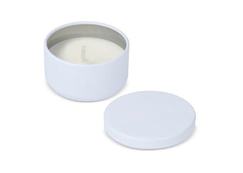 Asana unparfümierte Kerze auf Pflanzenbasis in recycelter Dose