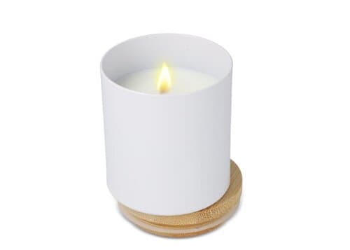 Bhakti-Duftkerze auf pflanzlicher Basis in recyceltem Aluminiumgefäß