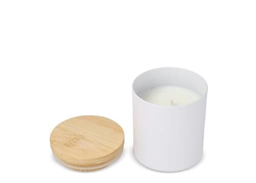 Bhakti-Duftkerze auf pflanzlicher Basis in recyceltem Aluminiumgefäß