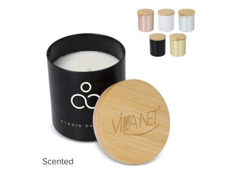 Bhakti-Duftkerze auf pflanzlicher Basis in recyceltem Aluminiumgefäß