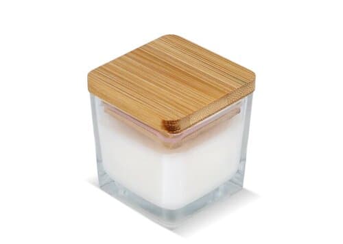 Chakra Kerze auf pflanzlicher Basis im Glasgefäß