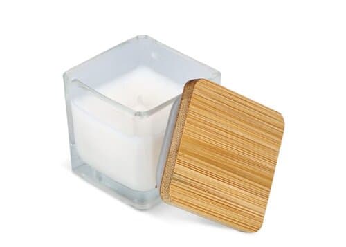 Chakra Kerze auf pflanzlicher Basis im Glasgefäß