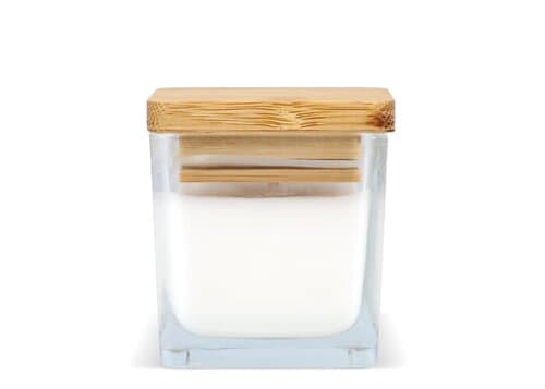 Chakra Kerze auf pflanzlicher Basis im Glasgefäß