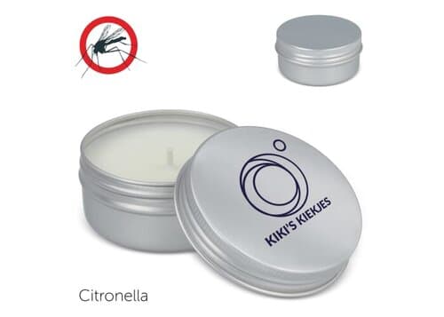 Zitronengras-Insektenschutzkerze auf Pflanzenbasis in recycelter Dose